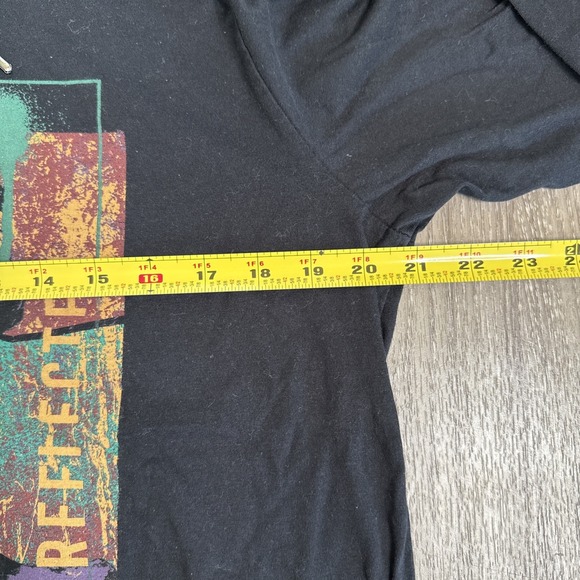 Denim Flower Ricky Singh Hoodie Mens Large Black Graphic Print Virtual Instinct - Picture 6 of 13